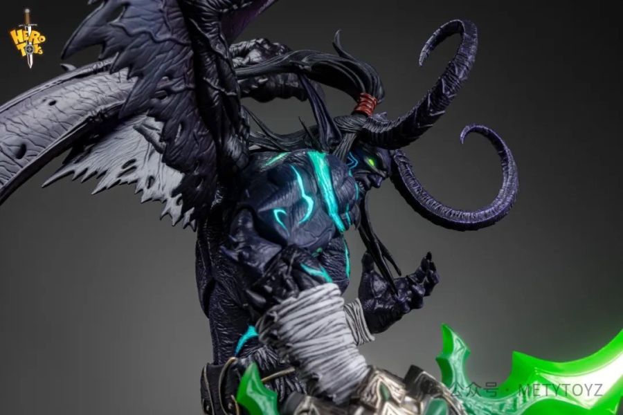 【史派克工廠】現貨 免運 Hero toys 限量版 魔獸爭霸 不死族 伊利丹 暗黑夜色 型態 X1104 Hero toys 惡魔獵人 伊利丹 限量版 黑暗 惡魔