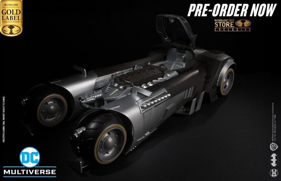 【史派克工廠】結單 預購24年7月 麥法蘭 McFarlane 金標 白騎士 蝙蝠車 不含人偶 0529 麥法蘭 McFarlane 金標 白騎士 蝙蝠車 不含人偶