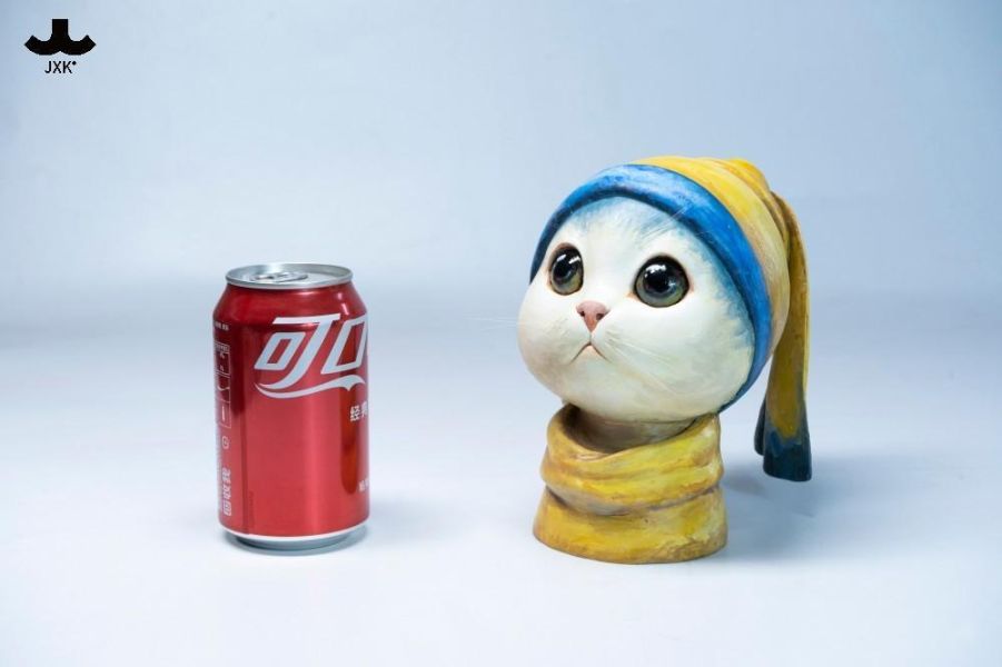 【史派克工廠】預購免運26年Q2 JXK JXK330 戴珍珠耳環的貓 貓 動物 模型 0401 JXK JXK330 戴珍珠耳環的貓 貓 動物 模型