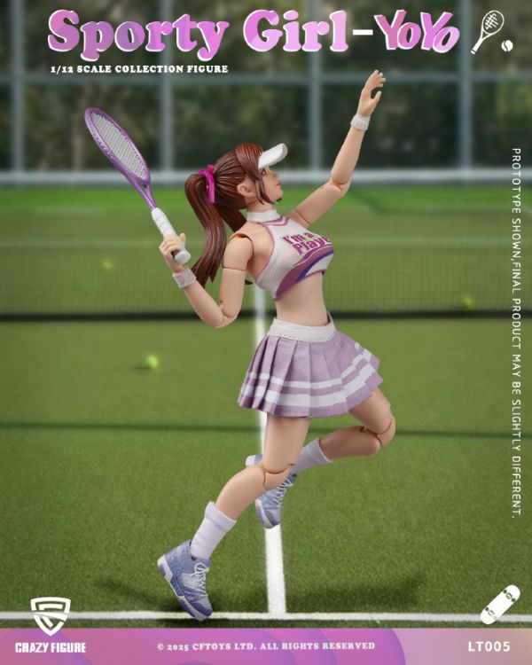 【史派克工廠】預購25年Q3 CFTOYS 1/12 運動女孩 悠悠 可動人偶 LT005 15cm 0519 CFTOYS 1/12 運動女孩 悠悠 可動人偶 LT005 15cm