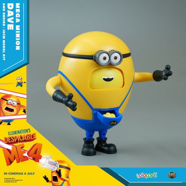 【史派克工廠】現貨 yolopark AMK 神偷奶爸4 小小兵 SUPERDAVE 12cm AMK 神偷奶爸4 SUPERDAVE 12cm yolopark 小小兵