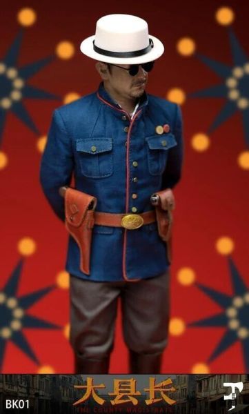 【史派克工廠】現貨 BJ STUDIO 1/6讓子彈飛 鵝城大縣長 張麻子 麻匪 九筒大哥 BK01 可動 1208 BJ STUDIO 1/6讓子彈飛 鵝城大縣長 張麻子 麻匪 九筒大哥 BK01 可動