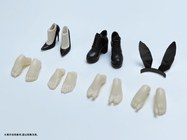 【史派克工廠】結單Q1 丰羽 豐羽模型1/12壽屋 女神裝置 機娘 裸足 高跟鞋 靴 兔耳 替換配件包 無本體 0227 丰羽 豐羽模型1/12壽屋 女神裝置 機娘 裸足 高跟鞋 靴 兔耳 替換配件包 無本體