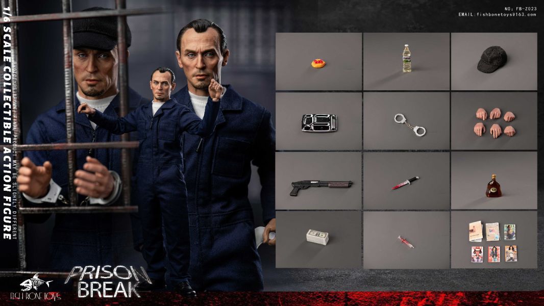 【史派克工廠】結單免運25年Q3 FISH BONETOYS 1/6 越獄 單人版 邁克爾 tbag 0606 FISH BONETOYS 1/6 越獄 單人版 邁克爾 tbag