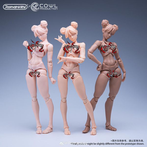 【史派克工廠】預購25年Q4 Romankey X COWL 1/12 超可動少女素體 三種 膚色 白色 褐色 0722 Romankey X COWL 1/12 超可動少女素體 三種 膚色 白色 褐色