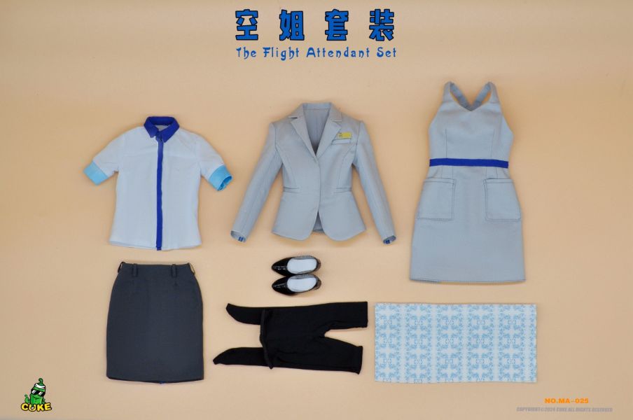 【史派克工廠】結單預購免運24年Q4 CUKE TOYS 1/6 A航空姐服飾套裝 MA-025 0725 CUKE TOYS 1/6 A航空姐服飾套裝 MA-025