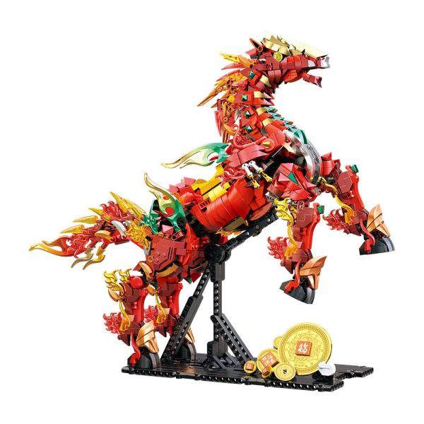 【史派克工廠】預購免運26年1月 熾造社 D2204 赤兔馬 積木 組裝 1231 熾造社 D2204 赤兔馬 積木 組裝