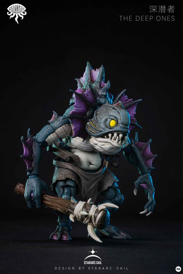 【史派克工廠】結單免運25年Q1 STARARC TOYS星弧玩具 理性歸零 克蘇魯 深潛者 可動完成品 紫色 橙色 0304 STARARC TOYS星弧玩具 理性歸零 克蘇魯 深潛者 可動完成品 紫色 橙色