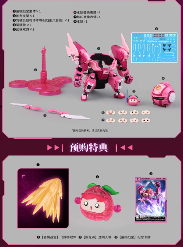 【史派克工廠】結單免運25年Q3 壹理創玩 果寶特攻 葡萄戰寶 蜜桃戰寶 女特工 果寶戰神 初回特典 組裝模型 0704 壹理創玩 果寶特攻 葡萄戰寶 蜜桃戰寶 女特工 果寶戰神 初回特典 組裝模型