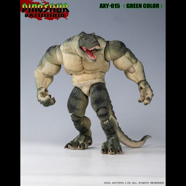 【史派克工廠】預購免運26年Q3 Axy Toys 1/9 恐龍戰場 霸王龍 綠色 棕色 可動人偶 2色 0326 Axy Toys 1/9 恐龍戰場 霸王龍 綠色 棕色 可動人偶 2色