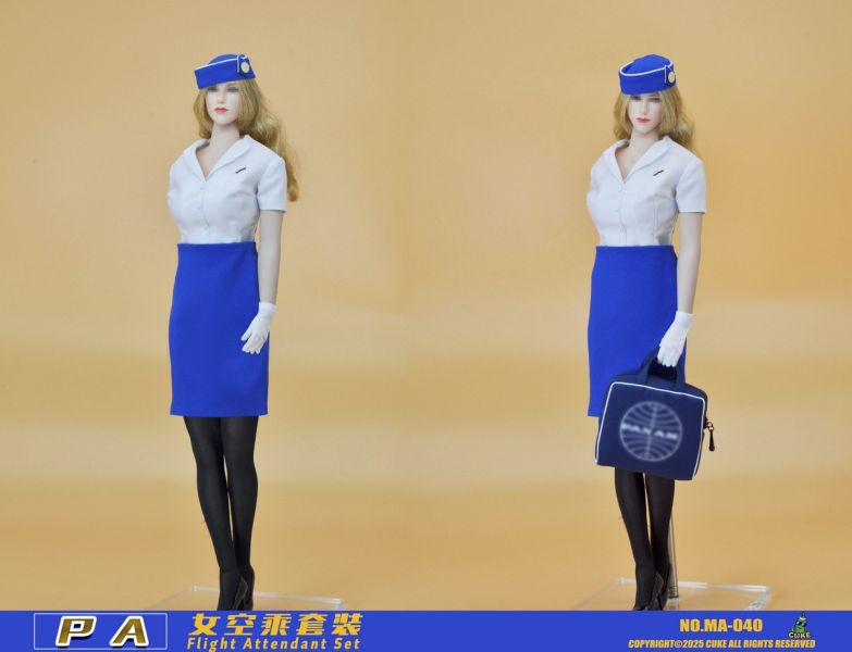 【史派克工廠】結單免運25年Q2 CUKE TOYS 1/6 PA女空服飾套裝 MA-040 0312 CUKE TOYS 1/6 PA女空服飾套裝 MA-040