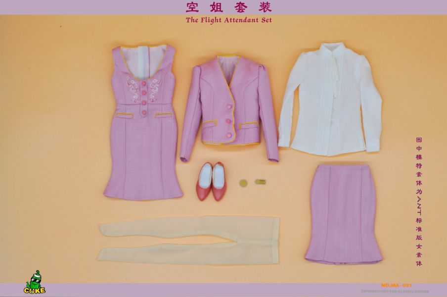 【史派克工廠】結單免運24年Q4 CUKE TOYS 1/6 J航空姐服飾套裝 MA-031 0925 CUKE TOYS 1/6 J航空姐服飾套裝 MA-031