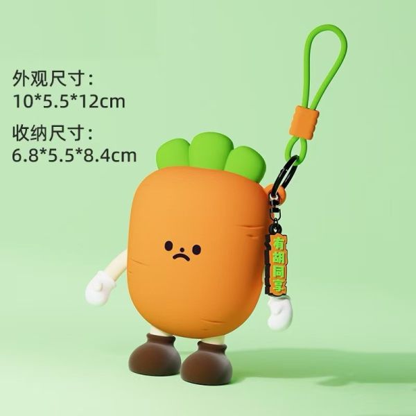 【史派克工廠】預購免運26年2月 Q版大叔 蔬菜系列 蔬菜小包 矽膠 迷你收納包 耳機包 零錢包 四款 0113 多啦A夢 銅鑼燒 記憶吐司 任意門 鈴鐺 小叮噹 矽膠 迷你收納包 耳機包