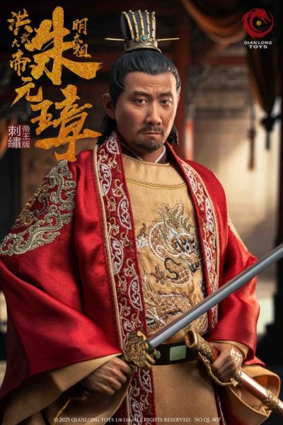 【史派克工廠】結單免運25年Q4 QIANLONG 1/6 洪武大帝 明太祖朱元璋 QL-007 刺繡帝王版 0825 QIANLONG 1/6 洪武大帝 明太祖朱元璋 QL-007 刺繡帝王版