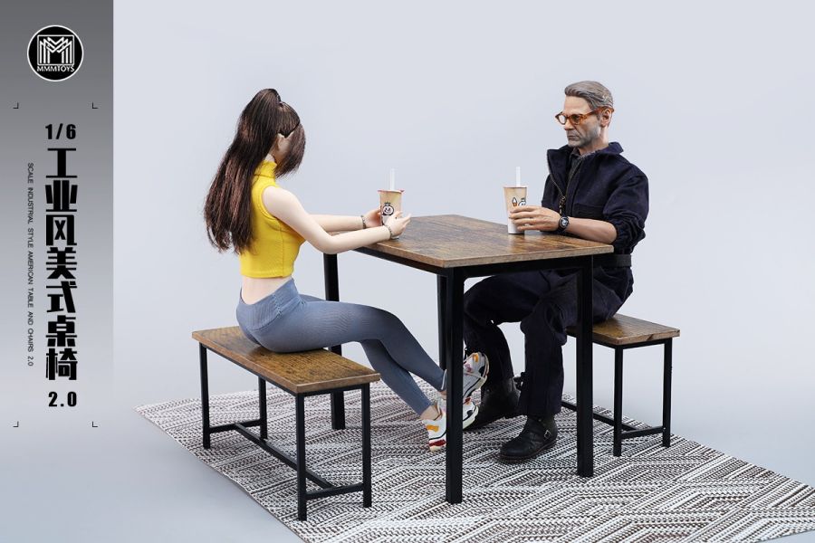 【史派克工廠】結單24年Q4 MMMTOYS 1/6 工業風美式桌椅2.0 M2416 適配12吋可動人偶 1011 MMMTOYS 1/6 工業風美式桌椅2.0 M2416 適配12吋可動人偶