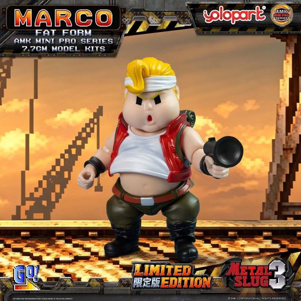 【史派克工廠】現貨免運 YOLOPARK AMK MINI PRO Metal Slug3 Marco 胖子模式限定版 YOLOPARK AMK PRO 變形金剛 萬獸崛起 鏡像柯博文