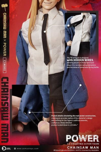 【史派克工廠】預購免運26年Q2 ASMUS TOYS阿斯馬玩具 1/6 鏈鋸人 帕瓦 CSM002 1119 ASMUS TOYS阿斯馬玩具 1/6 鏈鋸人 帕瓦 CSM002