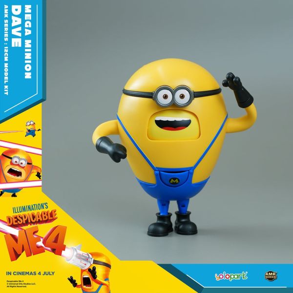 【史派克工廠】現貨 yolopark AMK 神偷奶爸4 小小兵 SUPERDAVE 12cm AMK 神偷奶爸4 SUPERDAVE 12cm yolopark 小小兵