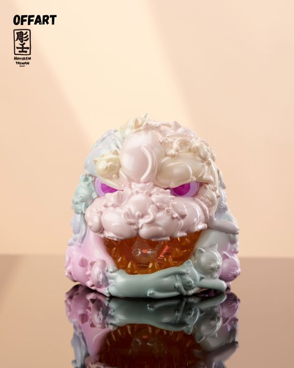 【史派克工廠】結單免運26年2月 OFF ART 百貓紅蓮 Mini迷你招財頭雕 甜蜜糖霜版 1204 OFF ART 百貓紅蓮 Mini迷你招財頭雕 甜蜜糖霜版