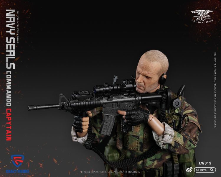 【史派克工廠】結單 預購免運25年Q1 Crazy Figure 1/12 海豹特種部隊 突擊小隊隊長 LW019 0619 Crazy Figure 1/12 海豹特種部隊 突擊小隊隊長 LW019