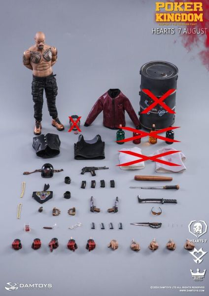【史派克工廠】結單免運24年Q4 DAMTOYS 1/6 撲克王國系列-紅桃7 奧格斯格 GK029-ABCDE 0627 DAMTOYS 1/6 撲克王國系列-紅桃7 奧格斯格 GK029-ABCDE