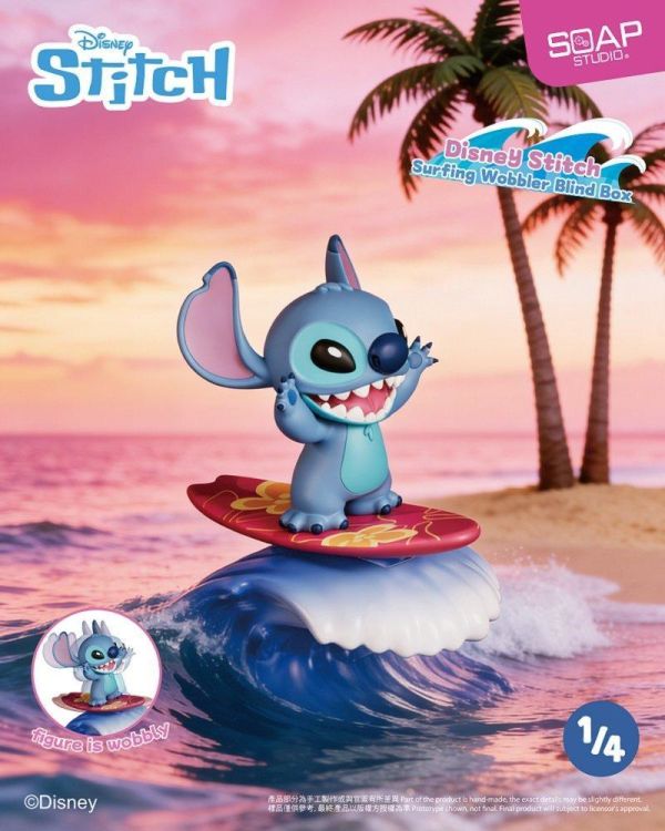 【史派克工廠】預購免運26年Q3 SOAP STUDIO DY823 迪士尼 史迪奇 衝浪款 盲盒 中盒4入 0319 SOAP STUDIO DY823 迪士尼 史迪奇 衝浪款 盲盒 中盒4入