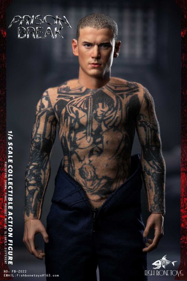 【史派克工廠】結單免運25年Q3 FISH BONETOYS 1/6 越獄 單人版 邁克爾 tbag 0606 FISH BONETOYS 1/6 越獄 單人版 邁克爾 tbag