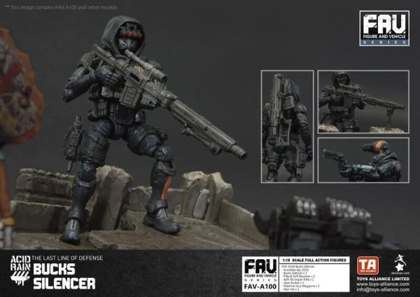 【史派克工廠】結單 預購4月 TOYS ALLIANCE 酸雨戰爭 Acid Rain FAV-A100 公鹿滅聲者 1009 TOYS ALLIANCE 酸雨戰爭 Acid Rain FAV-A100 公鹿滅聲者