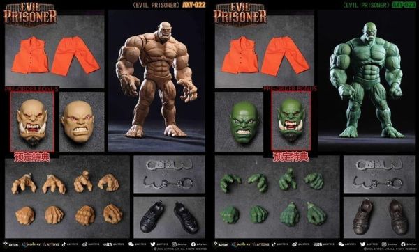 【史派克工廠】預購免運26年Q4 AXYTOYS AXY-022/023 惡囚 兩顏色款式 附特典頭 0728 AXYTOYS AXY-022/023 惡囚 兩顏色款式 附特典頭