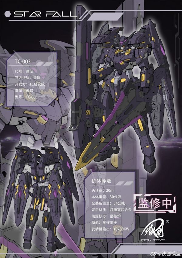 【史派克工廠】結單免運25年Q1 鐵創 TC-03 合金骨架 星墜 國創機甲 組裝模型 0207 鐵創 TC-03 合金骨架 星墜 國創機甲 組裝模型