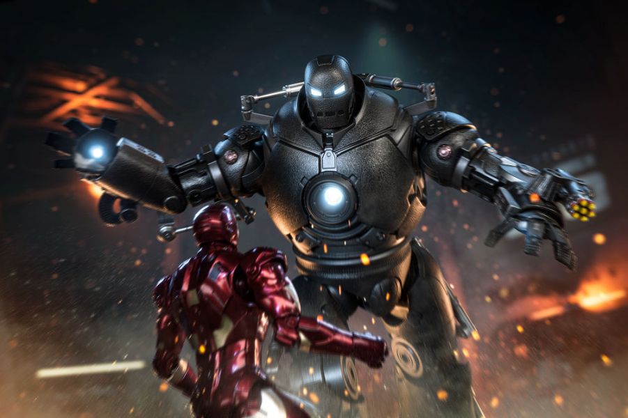 【史派克工廠】結單 預購24年Q4 中動 鋼鐵人 Mark III ＆ 鐵霸王 7吋可動人偶 雙入組 0531 中動 鋼鐵人 Mark III ＆ 鐵霸王 7吋可動人偶 雙入組