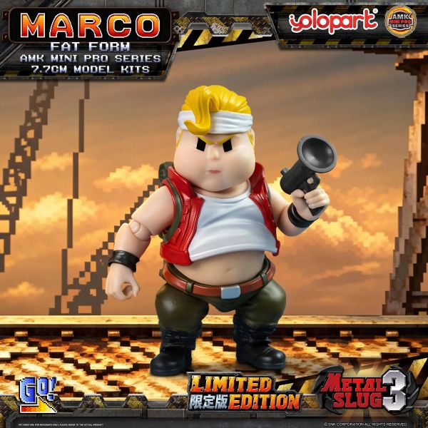 【史派克工廠】現貨不挑盒 免運 YOLOPARK AMK MINI PRO Metal Slug3 Marco 胖子模式限定版 YOLOPARK AMK PRO 變形金剛 萬獸崛起 鏡像柯博文