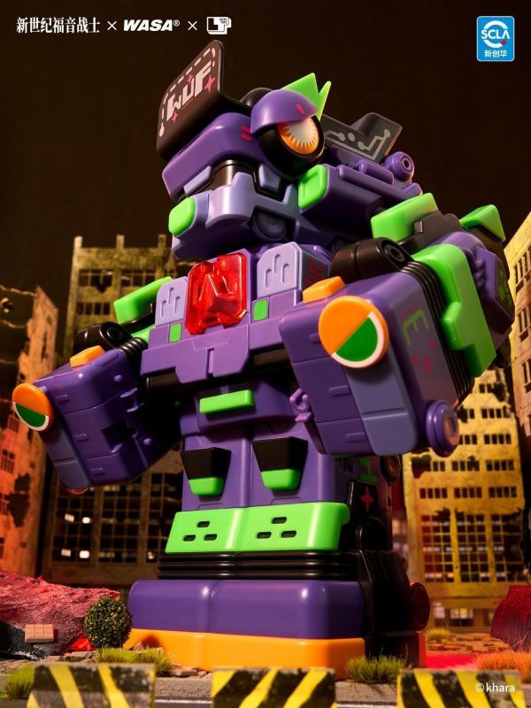 【史派克工廠】預購免運25年Q4 野獸國 WASA x EVA 206聯名系列 超列車合體 盲盒 一中盒4入 1113 WASA x EVA 206聯名系列 超列車合體 盲盒 一中盒4入