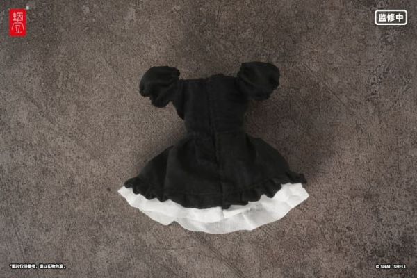 【史派克工廠】預購26年Q3 蝸之殼 1/12 機娘通用 真絲材質泡泡袖連衣裙 黑色 不含本體 1231 蝸之殼 1/12 機娘通用 真絲材質泡泡袖連衣裙 黑色 不含本體