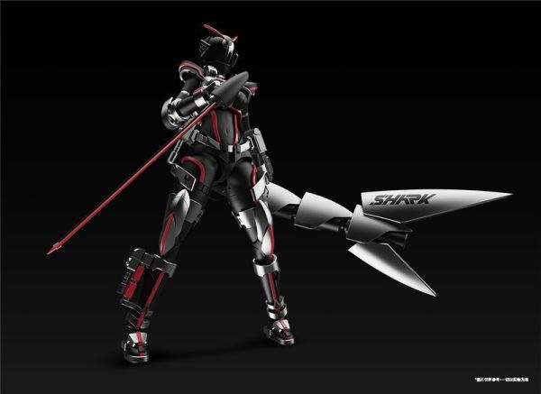 【史派克工廠】預購免運25年4月 宇博文創機娘 賽博朋克 假面 555 鯊魚戰騎女神 莎可 組裝模型 特典版 X1126 宇博文創機娘系列 賽博朋克 假面 555 鯊魚戰騎女神 莎可 組裝模型