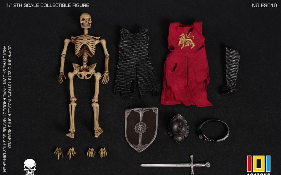 【史派克工廠】結單免運25年Q1 101TOYS 1/12 掌上精靈系列 骷髏中世紀 騎士ABC ES010 1213 101TOYS 1/12 掌上精靈系列 骷髏中世紀 騎士ABC ES010