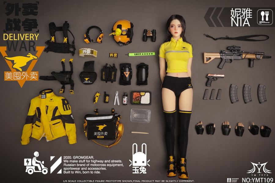 【史派克工廠】結單預購免運24年Q4 YMTOYS 1/6 外賣戰爭 美囤外賣騎手 妮雅NIA YMT109 0801 YMTOYS 1/6 外賣戰爭 美囤外賣騎手 妮雅NIA YMT109