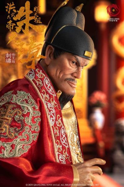 【史派克工廠】結單免運25年Q4 QIANLONG 1/6 洪武大帝 明太祖朱元璋 QL-007 刺繡帝王版 0825 QIANLONG 1/6 洪武大帝 明太祖朱元璋 QL-007 刺繡帝王版