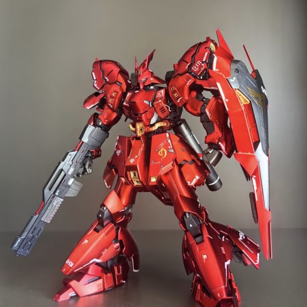 【史派克工廠】預購免運25年11月 四海模型 rg沙 電紅版 紅透版 1/144 組裝模型 產品附帶水貼 1106 四海模型 rg沙 電紅版 紅透版 1/144 組裝模型 產品附帶水貼