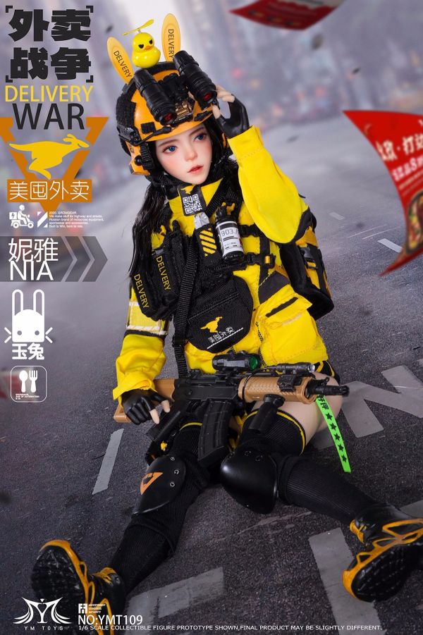 【史派克工廠】結單預購免運24年Q4 YMTOYS 1/6 外賣戰爭 美囤外賣騎手 妮雅NIA YMT109 0801 YMTOYS 1/6 外賣戰爭 美囤外賣騎手 妮雅NIA YMT109