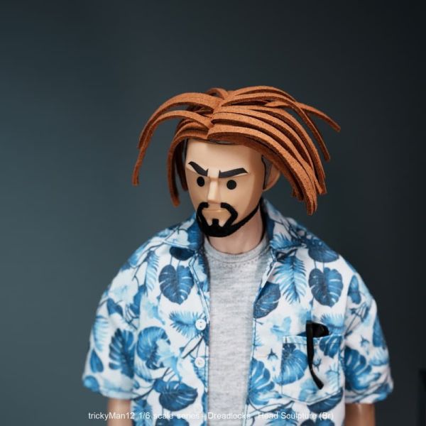 【史派克工廠】預購免運25年12月 trickyMan12 1/6 髒辮 黑髮 棕髮 兩款可選 1128 trickyMan12 1/6 髒辮 黑髮 棕髮 兩款可選