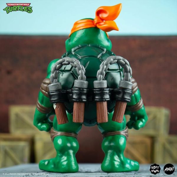 【史派克工廠】結單 預購24年11月 美版 MONDO 忍者龜 米開朗基羅 柳丁花 PVC 20CM 0628 美版 MONDO 忍者龜 米開朗基羅 柳丁花 PVC 20CM