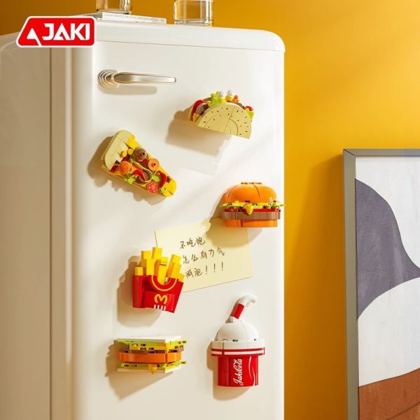 【史派克工廠】結單 預購24年7月 JAKI 佳奇 美食積木 冰箱磁鐵 漢堡 可樂 薯條 益智玩具 0719 JAKI 佳奇 美食積木 冰箱磁鐵 漢堡 可樂 薯條 益智玩具