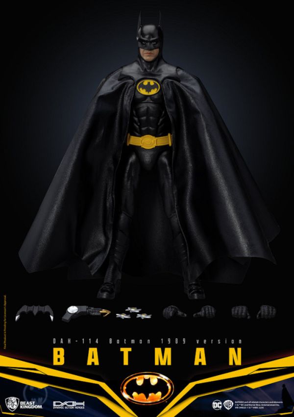 【史派克工廠】結單免運24年Q4 DAH-114 蝙蝠俠 1989年版 可動人偶 1009 DAH-114 蝙蝠俠 1989年版 可動人偶