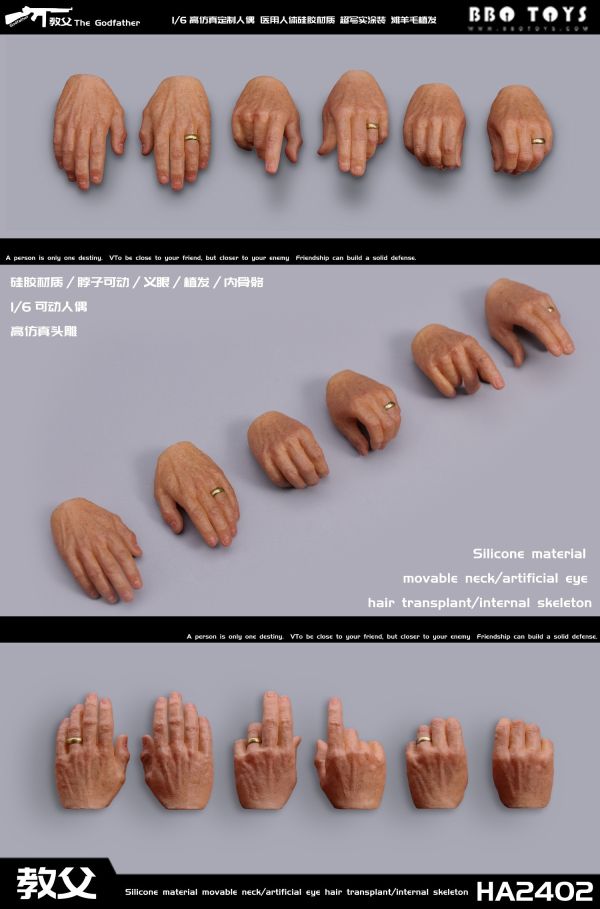 【史派克工廠】結單 預購24年Q4 BBOTOYS 1/6 矽膠 MA系列 第二彈教父 HA2402 0531 BBOTOYS 1/6 矽膠 MA系列 第二彈教父 HA2402