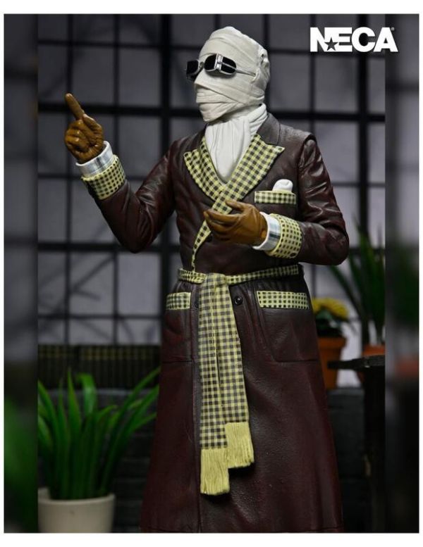 【史派克工廠】現貨 NECA 環球怪物 隱形人 Kemp House 彩色 7吋 可動人偶 0913 NECA 環球怪物 隱形人 Kemp House 彩色 7吋 可動人偶