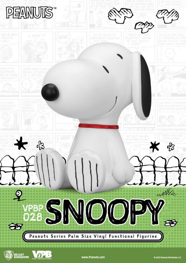 【史派克工廠】結單免運25年Q3 VPBP-028 花生漫畫系列 掌心儲金公仔 史努比 0702 VPBP-028 花生漫畫系列 掌心儲金公仔 史努比