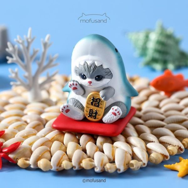 【史派克工廠】結單 預購24月7月 研達 YENDAR 盒玩 貓福珊迪 (鯊魚)招財公仔 0702 研達 YENDAR 盒玩 貓福珊迪 (鯊魚)招財公仔