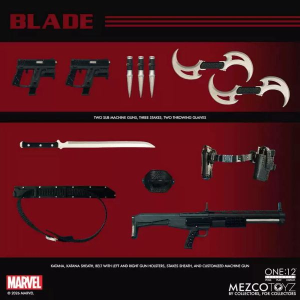 【史派克工廠】結單 免運27年Q2 MEZCO One：12 刀鋒戰士 Marvel 1/12 可動 0921 MEZCO One：12 刀鋒戰士 Marvel 1/12 可動