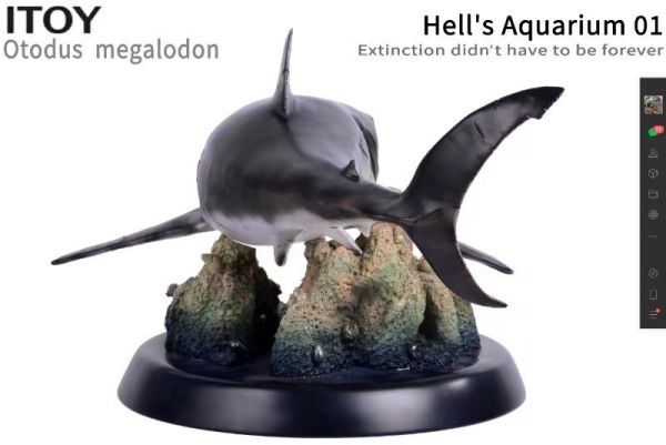 【史派克工廠】結單 預購免運 ITOY 地獄水族館 第一彈 巨齒鯊 鯊魚 雕像 40cm 訂 0125 ITOY 地獄水族館 第一彈 巨齒鯊 鯊魚 雕像 40cm